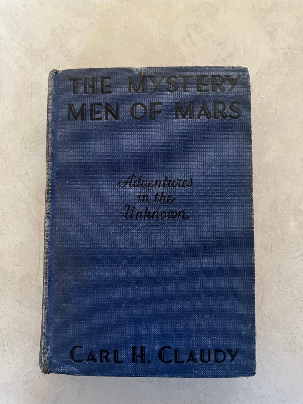 The Mystery Men of Mars Hardcover Book - Blue